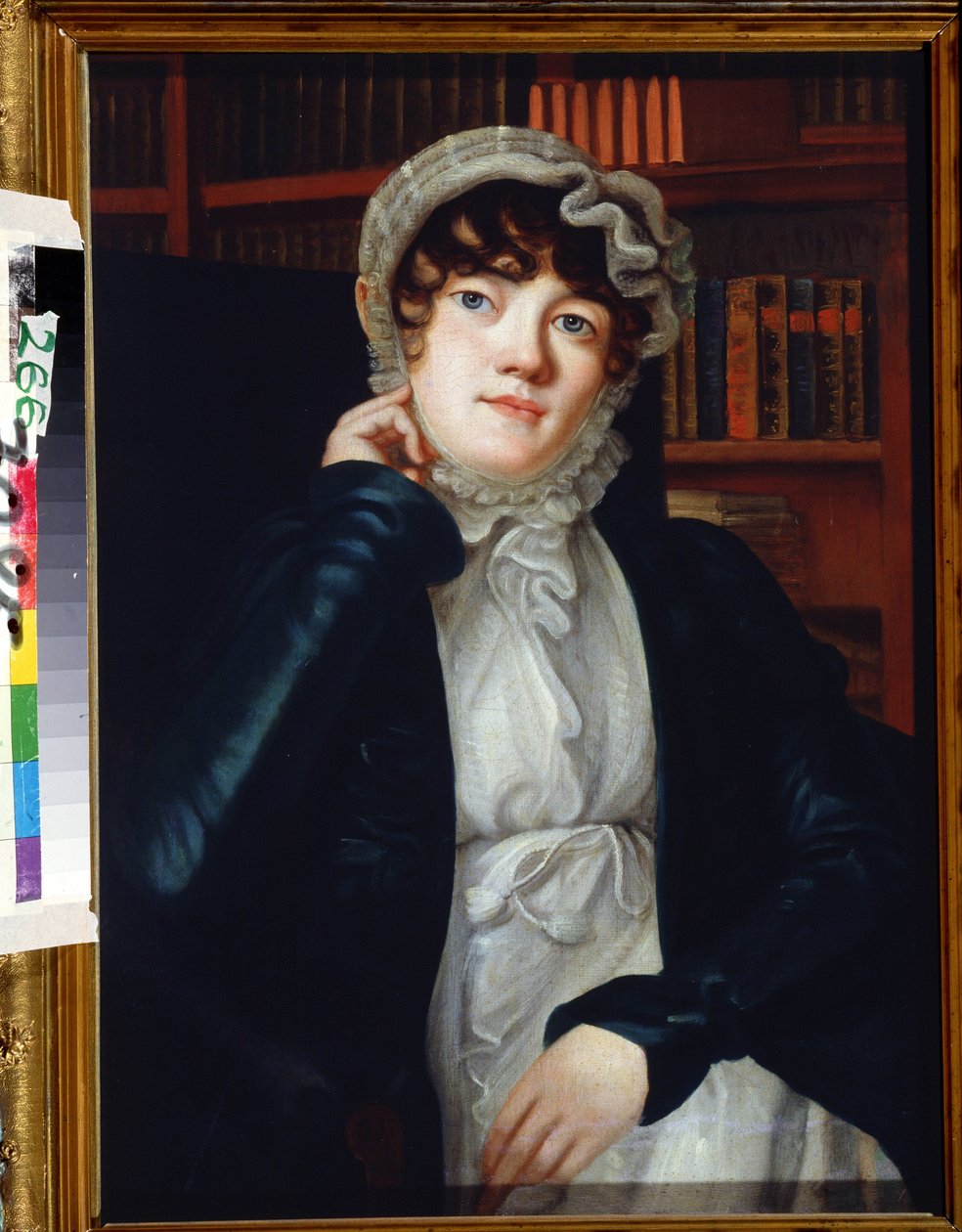 Portret poety Karoliny Pavlova (Caroline Karlovna Pavlova ou Carolina von Pawloff autorstwa Vassily Fyodorovich Binemann