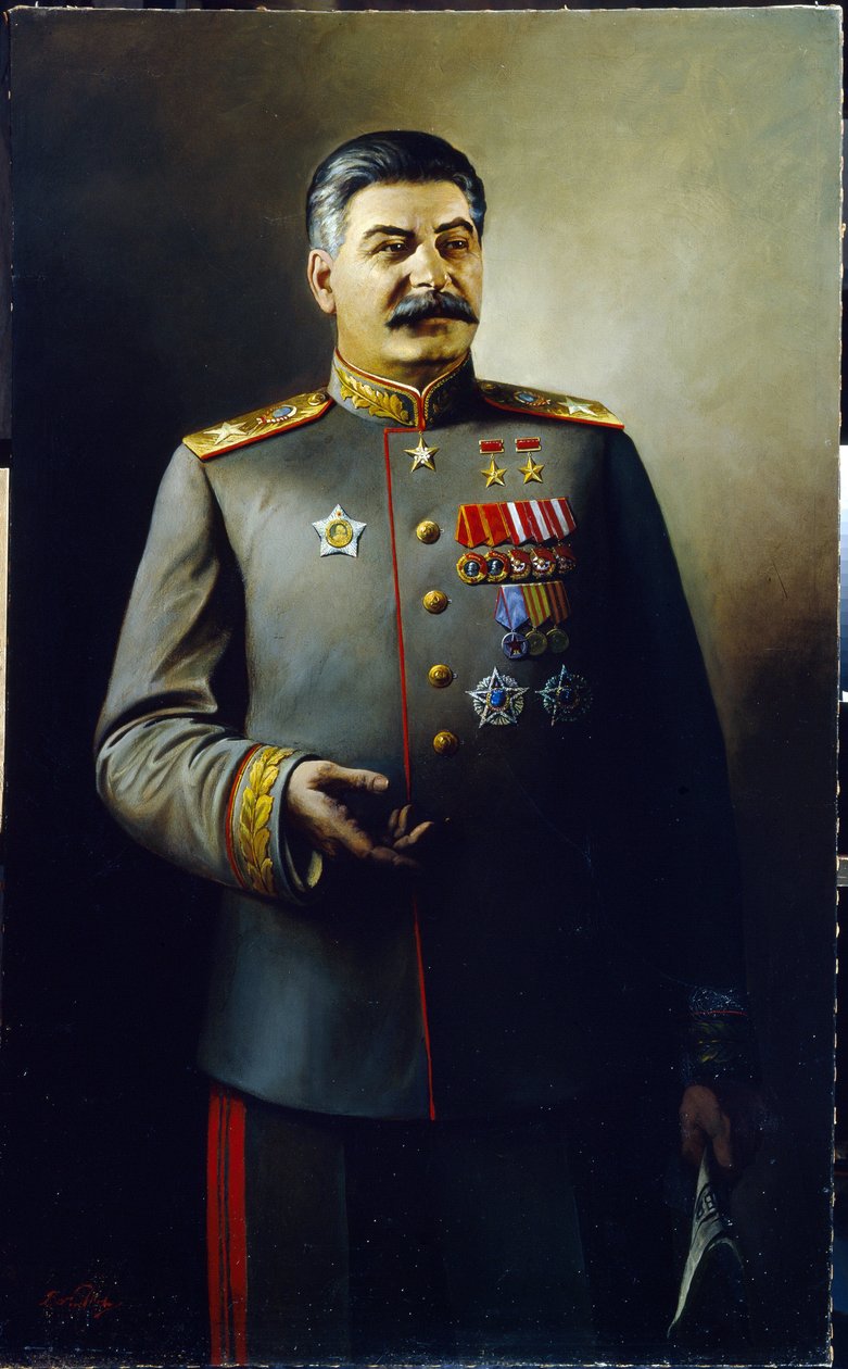 J.Staline w mundurze generalissimusa Związku Radzieckiego autorstwa Vassily Nikolayevich Yakovlev