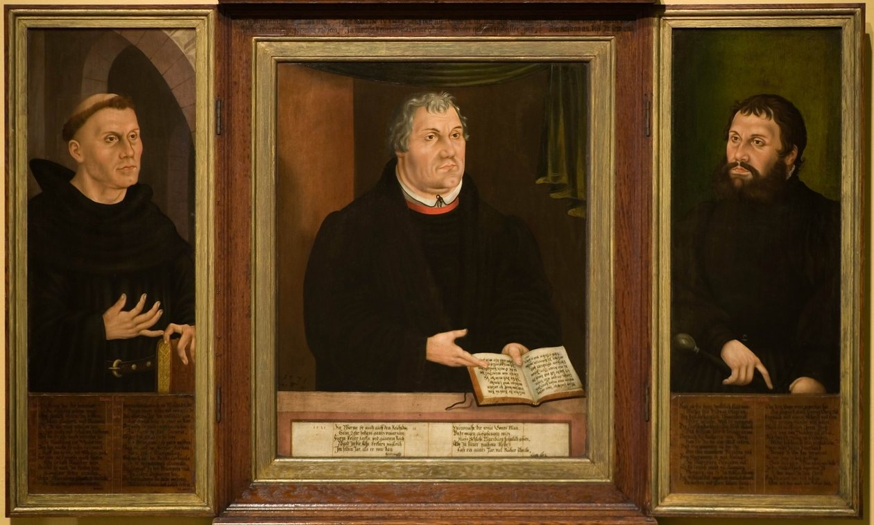 Sanktuarium Lutra, tryptyk, 1572 autorstwa Veit Thiem