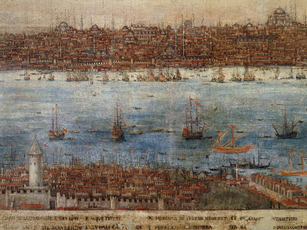 Konstantynopol, obraz nieznanego artysty weneckiego, Turcja autorstwa Venetian School