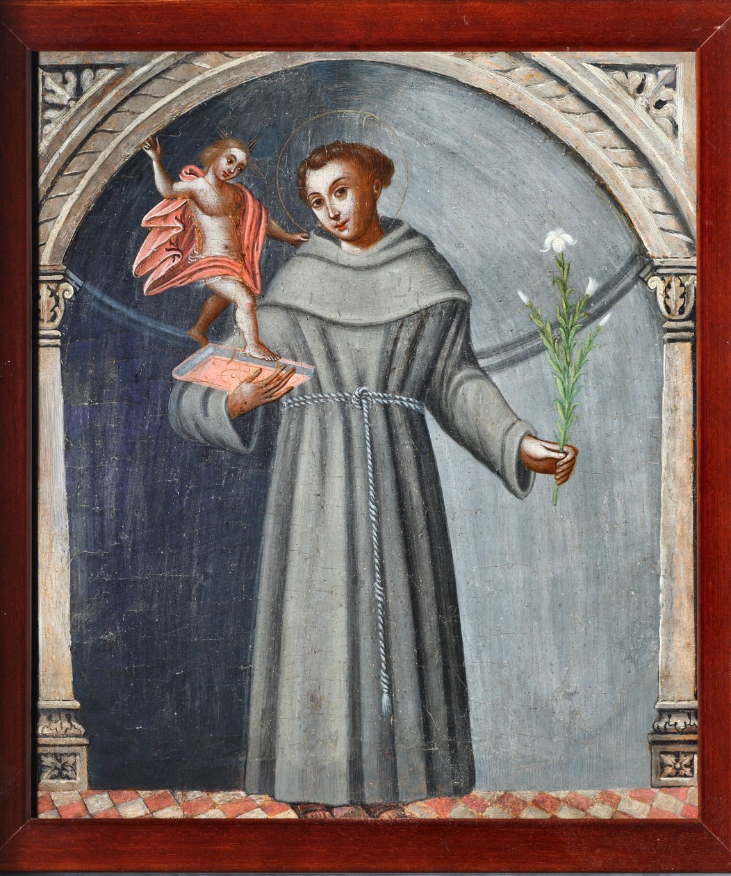 Św. Antoni Padewski i Jezus (Malarstwo) autorstwa Venetian School