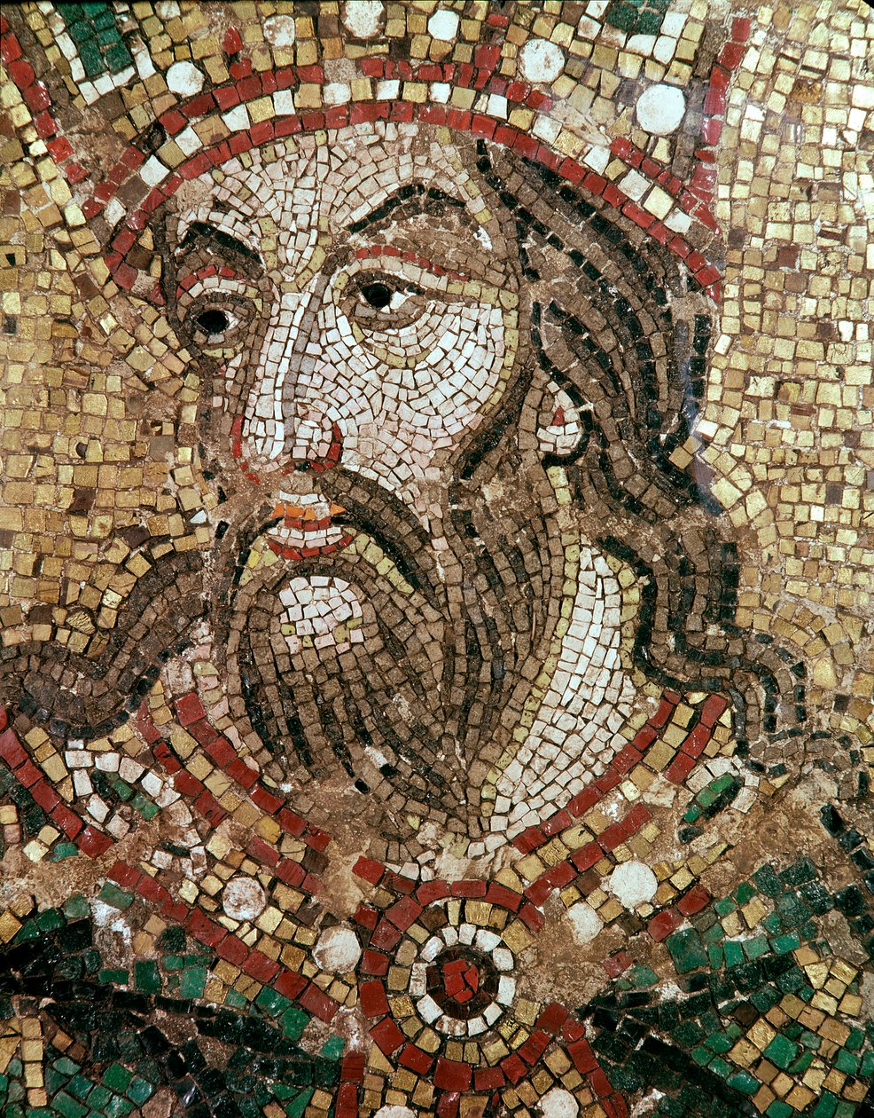 Głowa króla (detal mozaiki) autorstwa Veneto Byzantine School