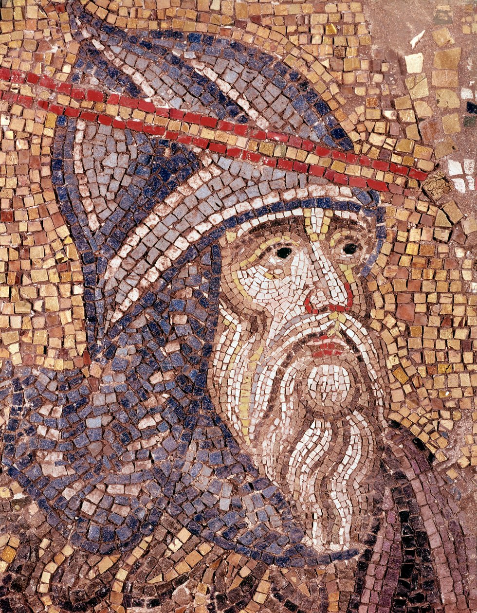 Głowa żołnierza (mozaika autorstwa Veneto Byzantine School