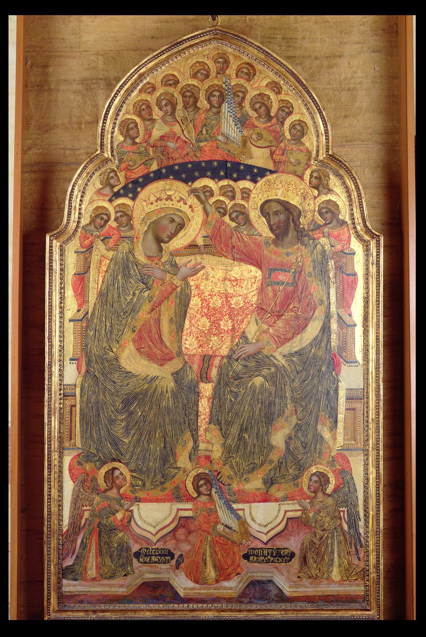 Koronacja Dziewicy, 1372 autorstwa Veneziano Caterino
