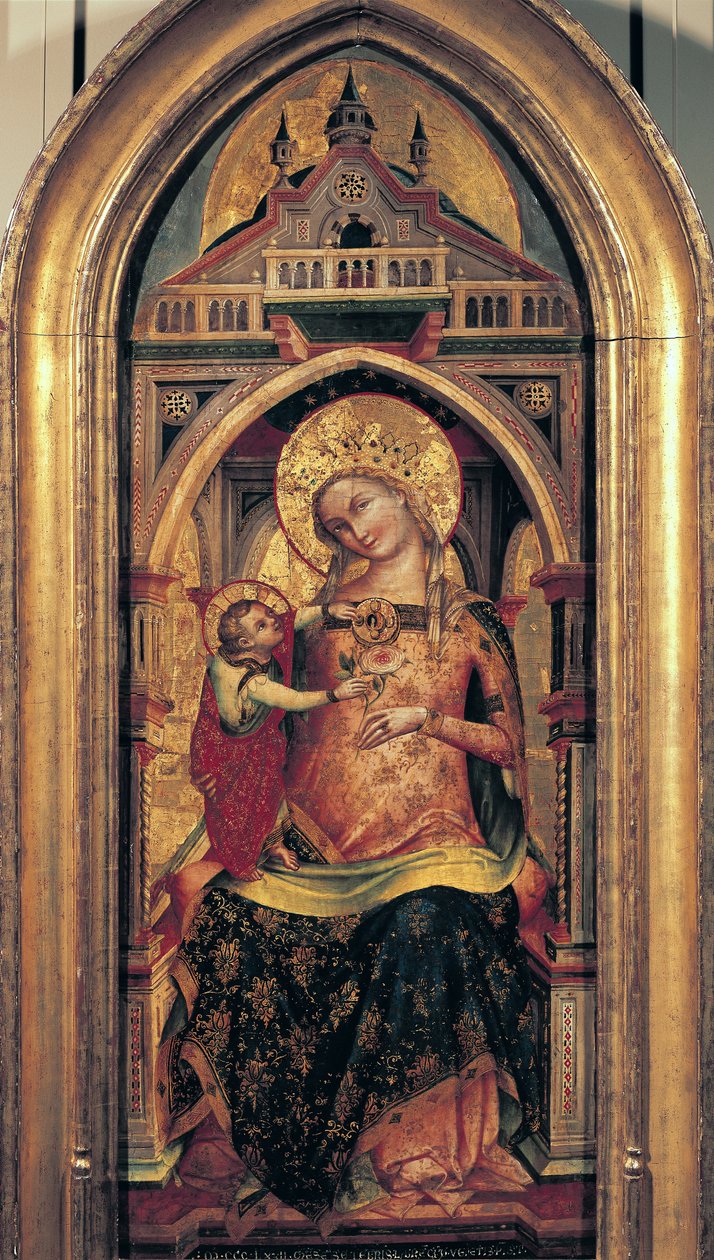 Matka Boska z Dzieciątkiem, 1372 (tempera na płycie) autorstwa Lorenzo Veneziano