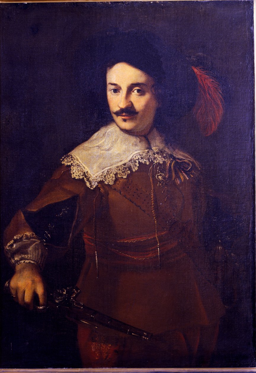 Autoportret z pistoletem, ok. 1610 autorstwa Ventura di Arcangelo Salimbeni
