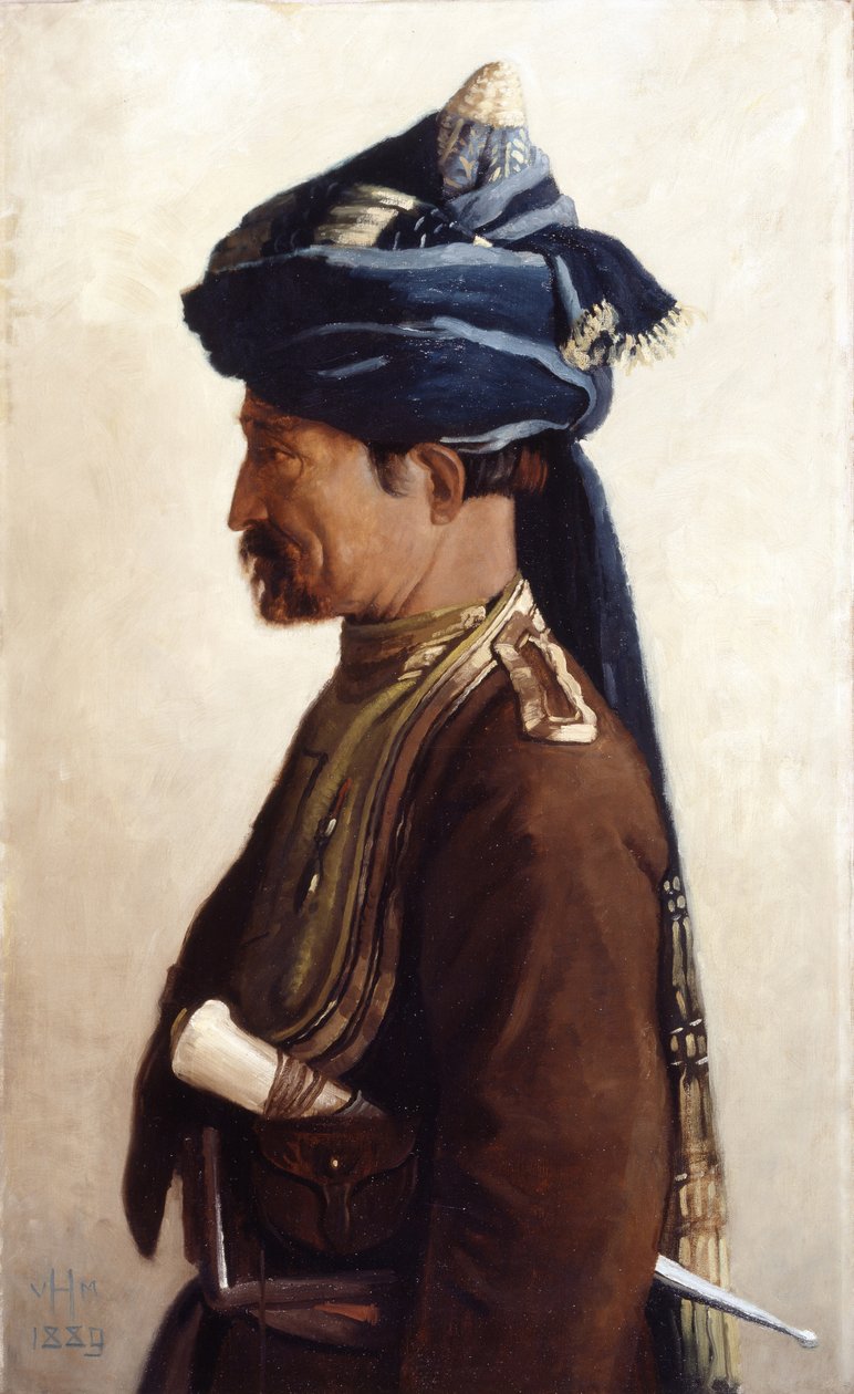 Mohamed, Dżemadar z 5. Kawalerii Bengalskiej, 1889 autorstwa Vereker Monteith Hamilton