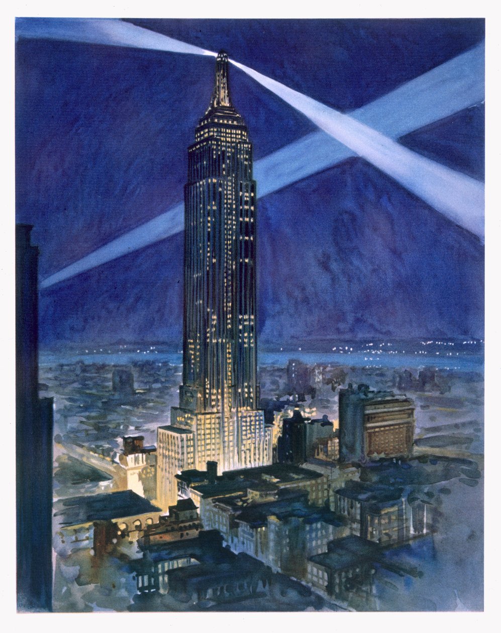 Empire State Building, opublikowany przez Williama Edwina Rudge