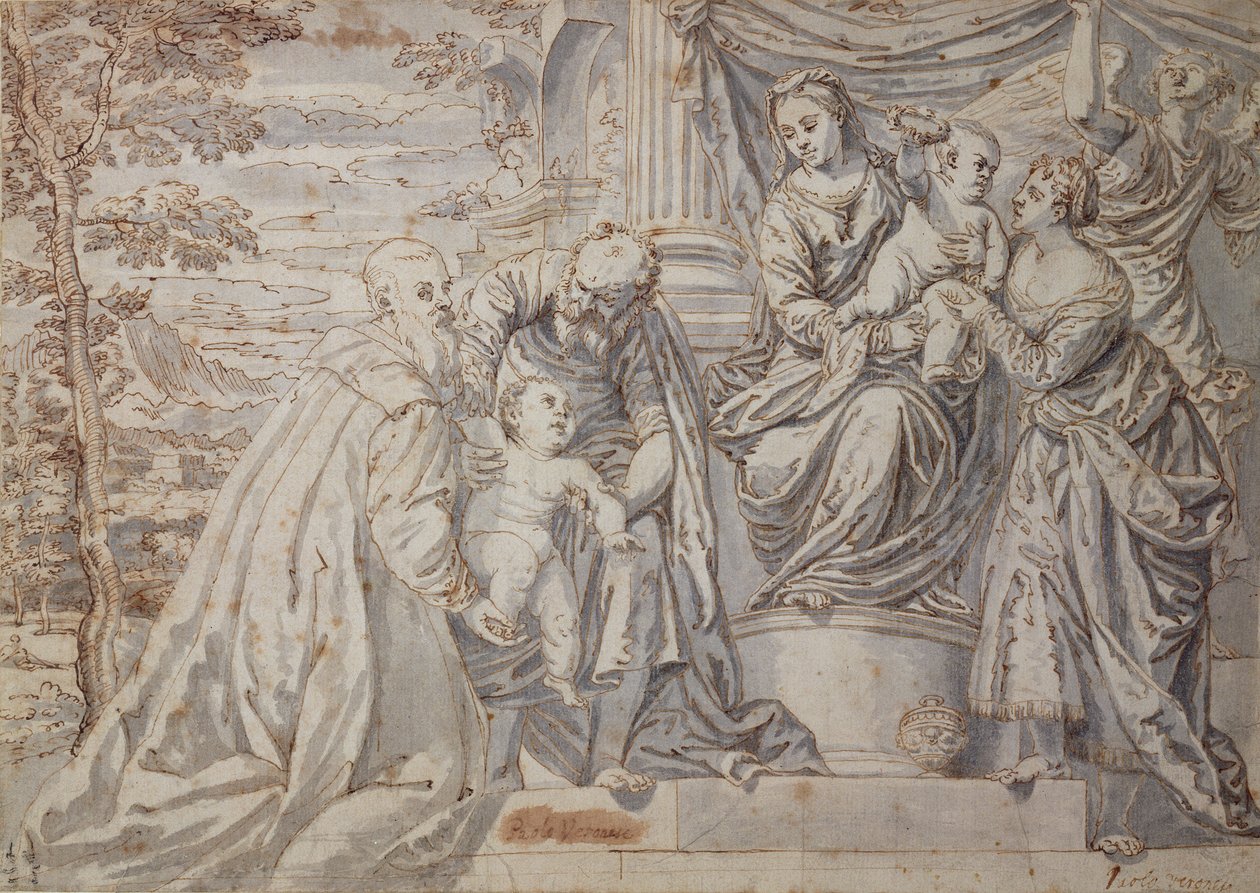 Postacie na tarasie autorstwa Paolo Veronese