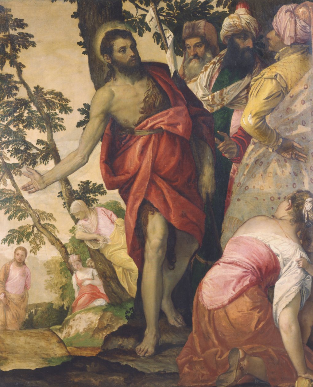 Głoszenie św. Jana Chrzciciela autorstwa Paolo Veronese