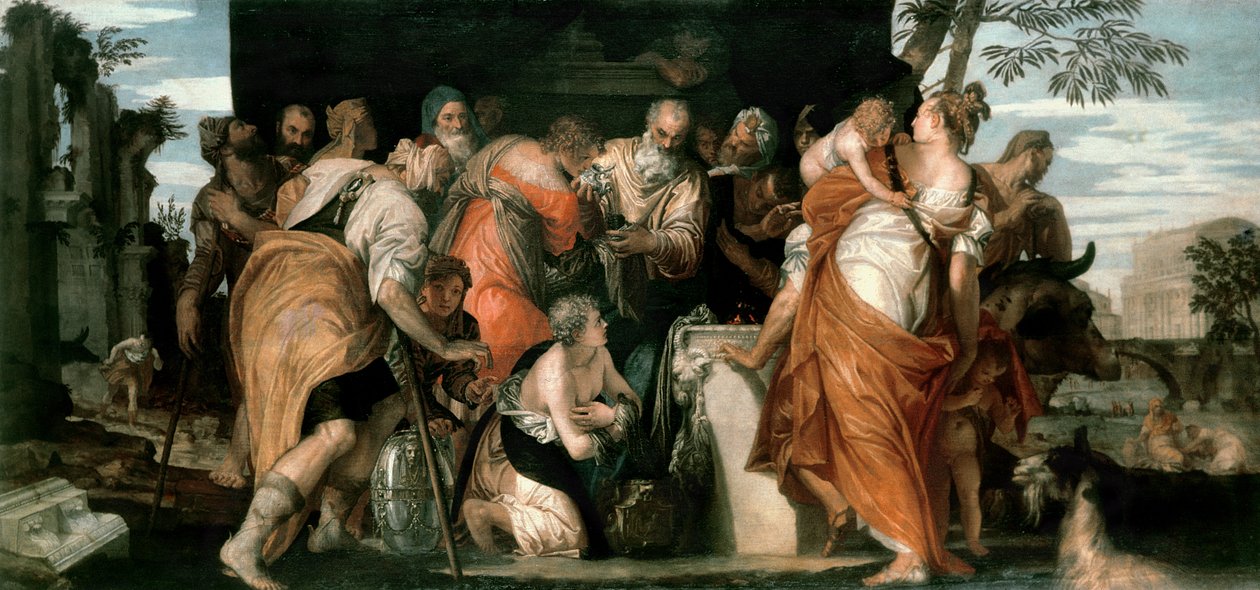 Namaszczenie Dawida, ok. 1555 r. autorstwa Paolo Veronese