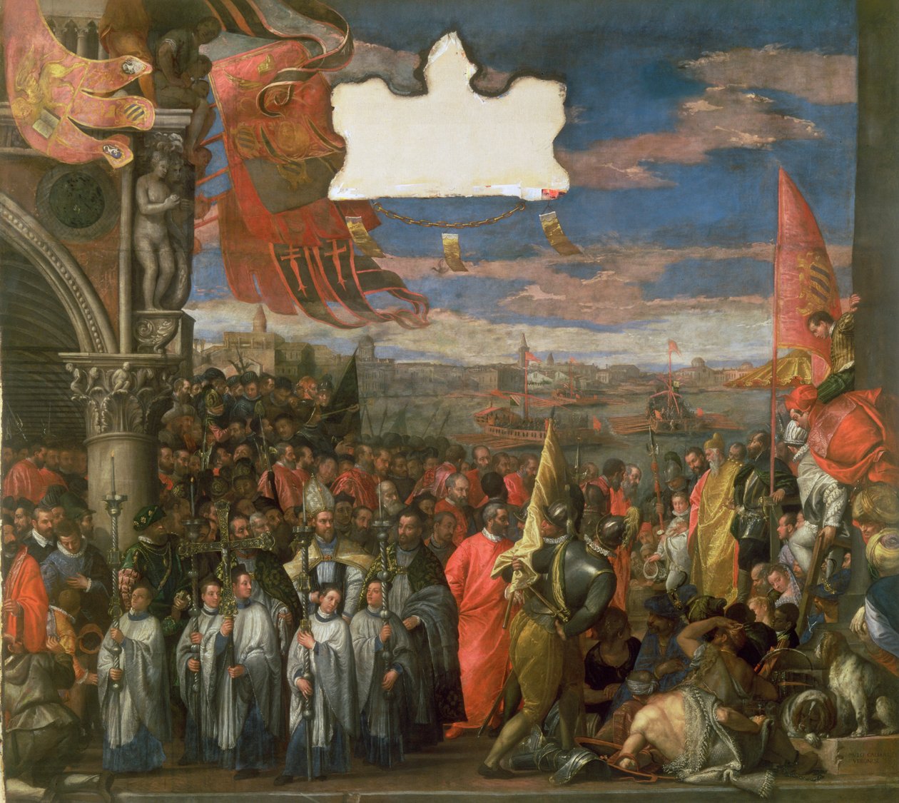 Doża Andrea Contarini powraca zwycięsko z Chioggia autorstwa Paolo Veronese