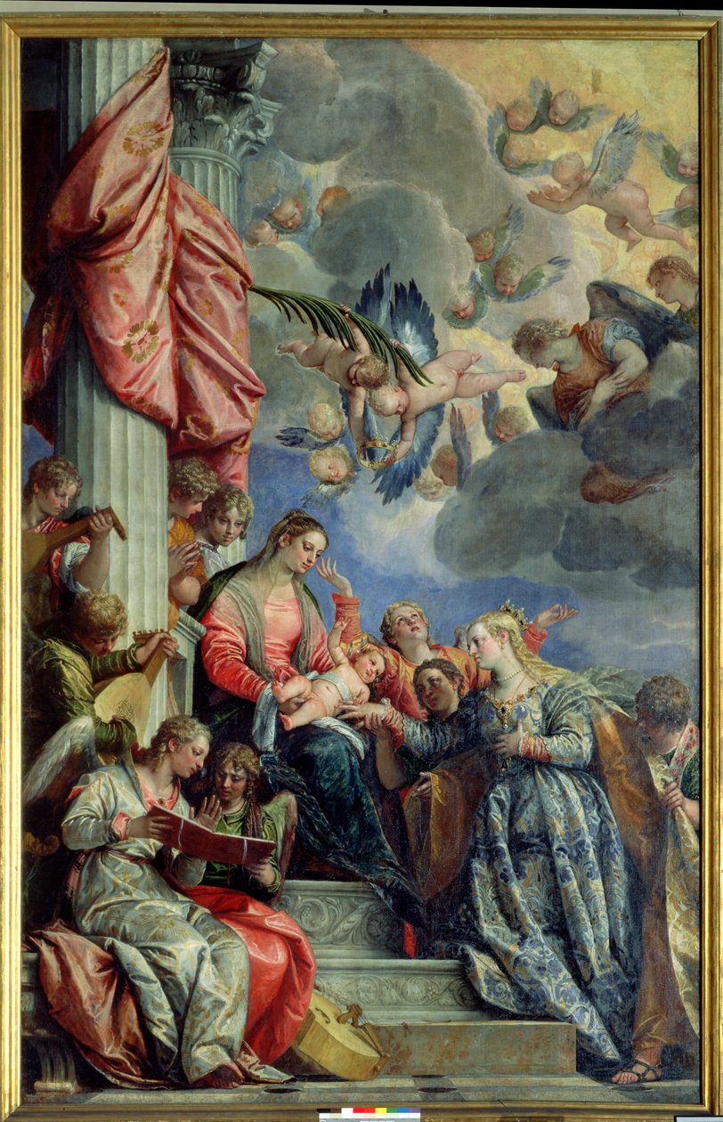 Mistyczne małżeństwo św Katarzyny autorstwa Paolo Veronese