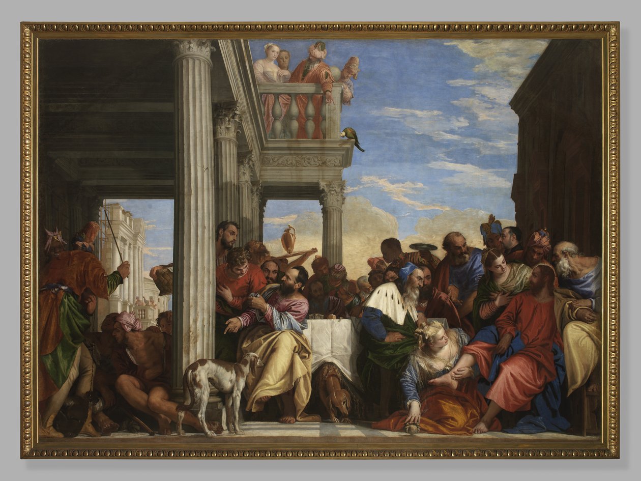 Kolacja w Domu Szymona, 1555-56 autorstwa Veronese