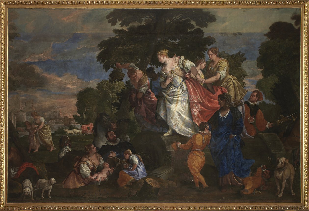 Mojżesz uratowany z wód, 1582-83 autorstwa Veronese