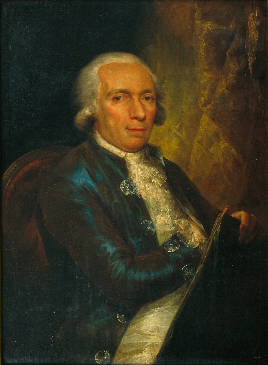 Portret grawera Pasqual Pere Moles, pierwszego dyrektora Escola de Llotja autorstwa Vicent López Portaña