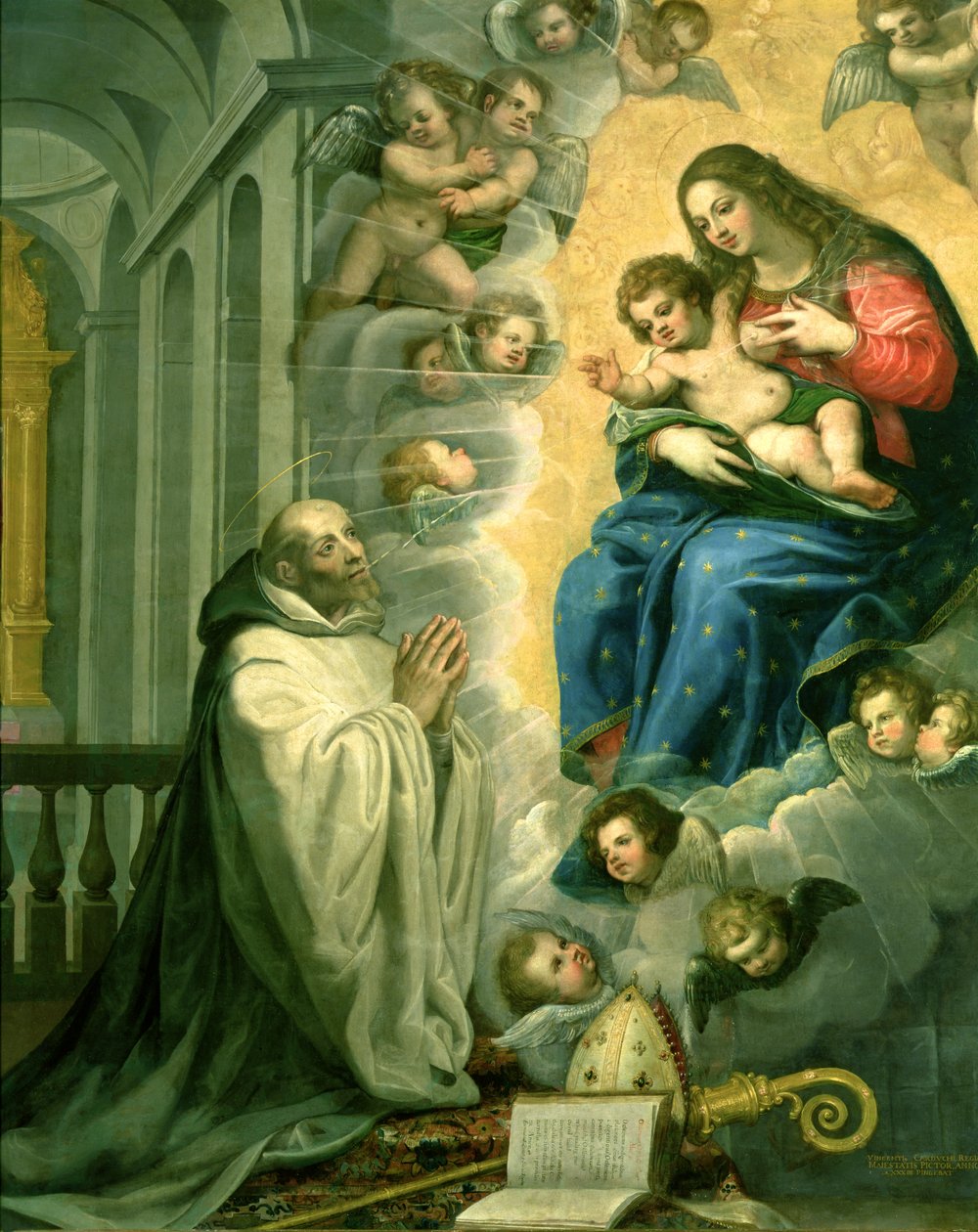 Wizja św. Bernarda, 1634 autorstwa Vicente Carducho