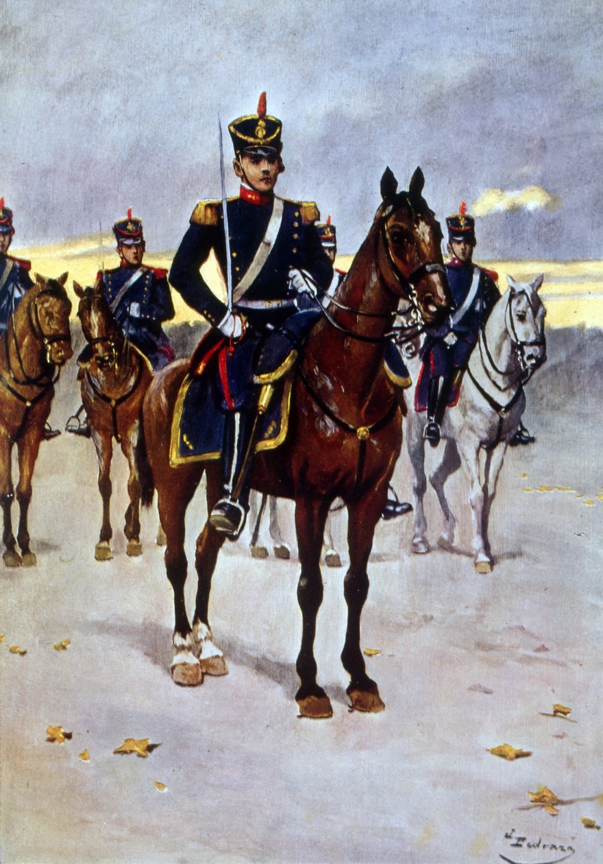 Argentyński oficer konny grenadier autorstwa Vicente Blasco Ibanez
