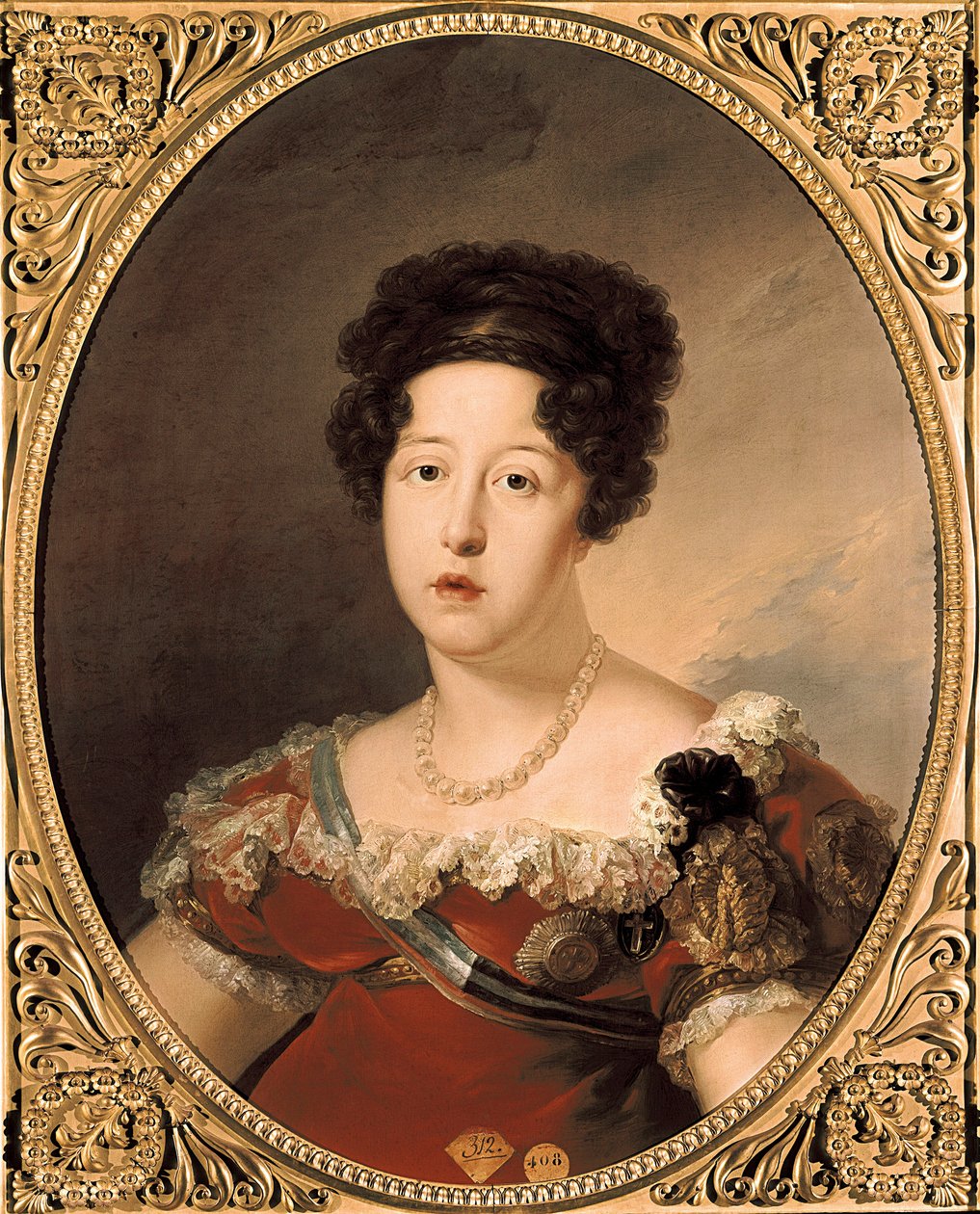 Dona Maria Isabel z Braganzy. Portret Marii Izabeli z Portugalii (lub Marii Izabeli z Bragança autorstwa Vicente Lopez y Portana