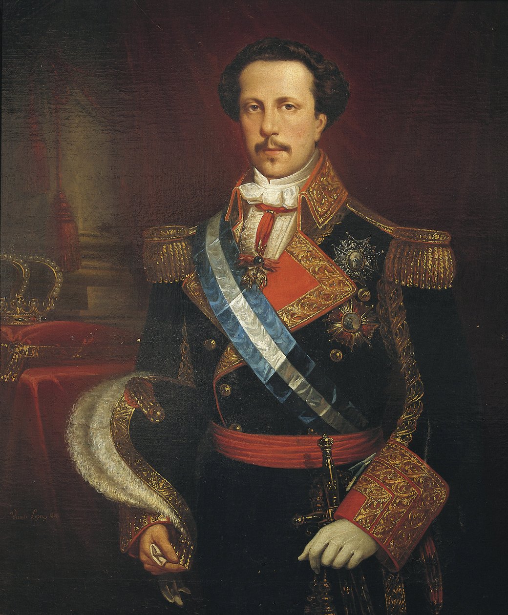 Portret Franciszka – Asis de Bourbon. 1848 (olej na płótnie) autorstwa Vicente Lopez y Portana