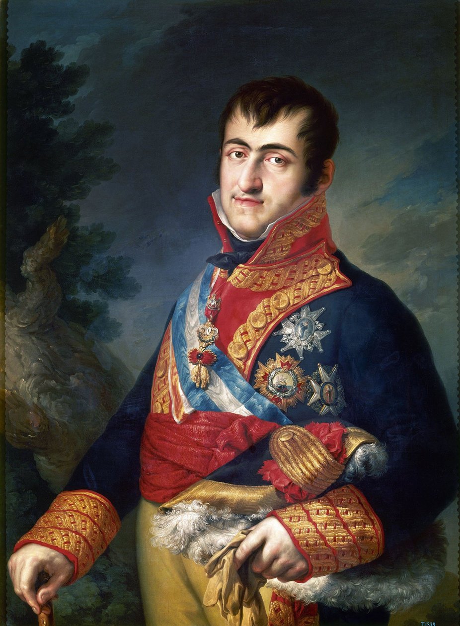 Portret króla Hiszpanii Ferdynanda VII, 1814-1815 autorstwa Vicente Lopez y Portana