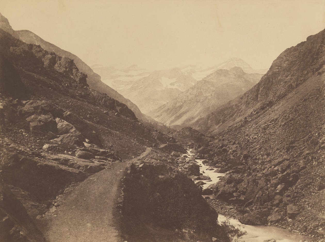Dolina Chaosu w pobliżu Gavarnie (Chaos near de gavarnie). autorstwa Vicomte Joseph de Vigier
