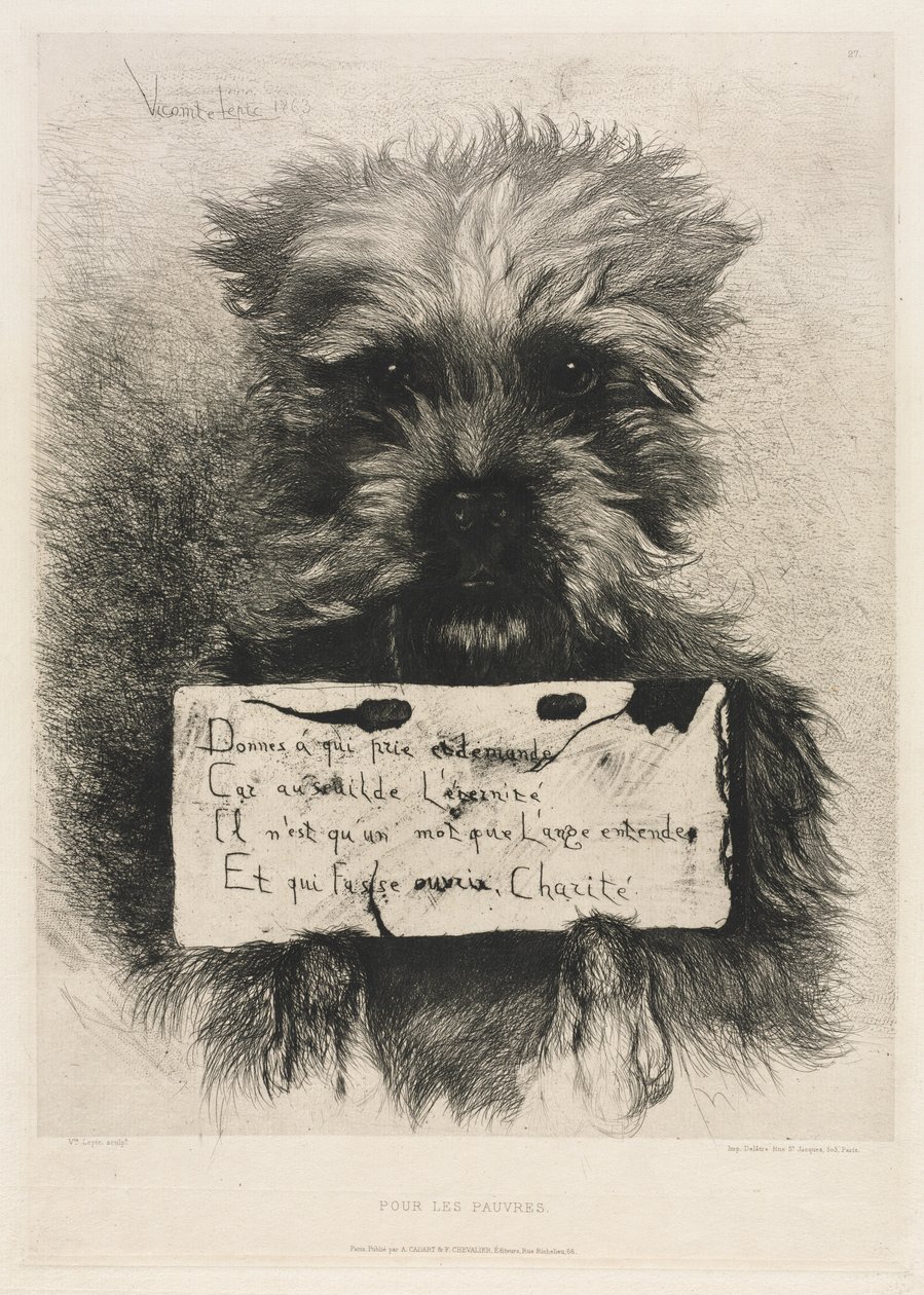 Dla biednych, 1863. autorstwa Vicomte Lepic Ludovic Napoléon