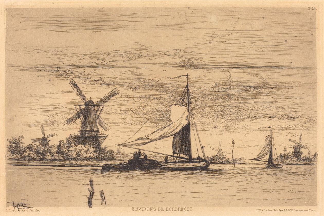 Okolice Dordrechtu autorstwa Vicomte Ludovic Lepic
