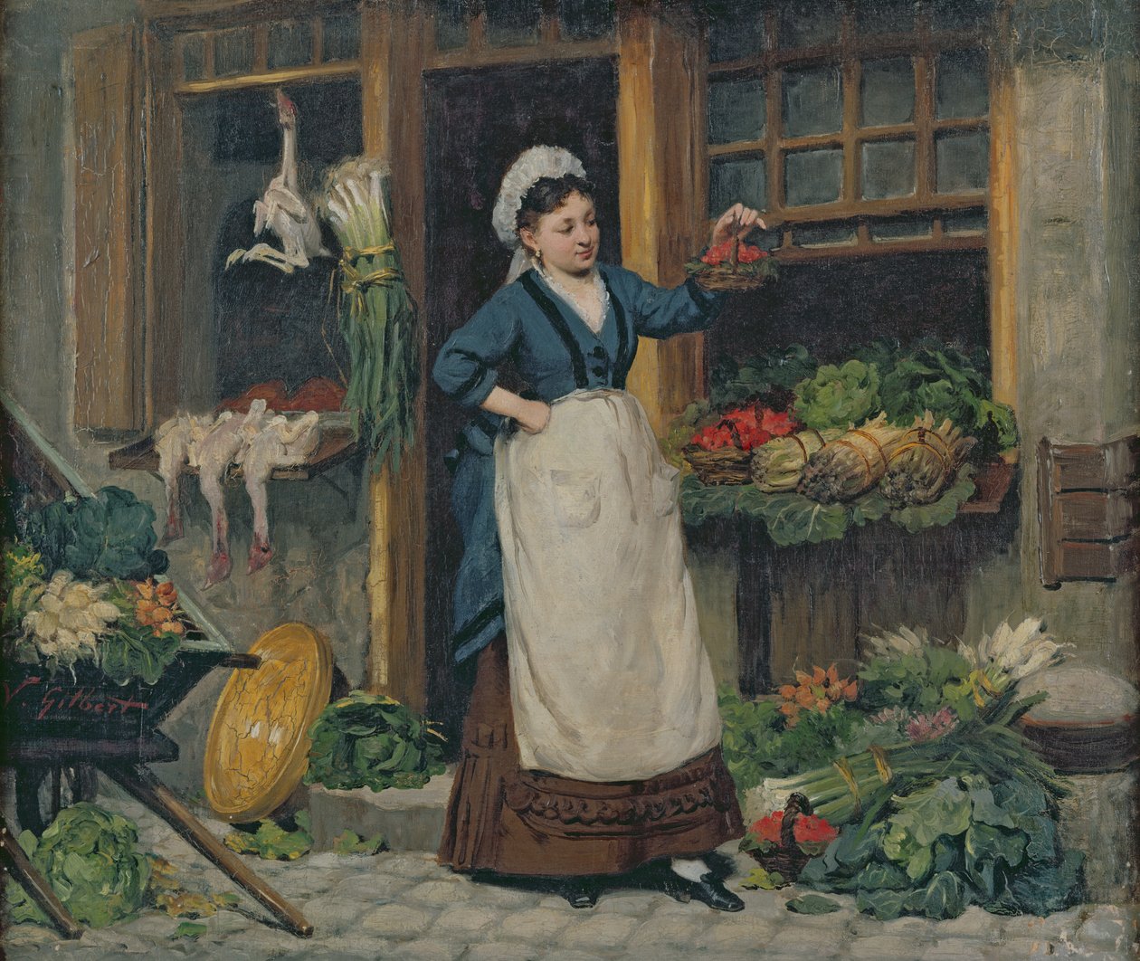 Sprzedawca owoców autorstwa Victor Gabriel Gilbert