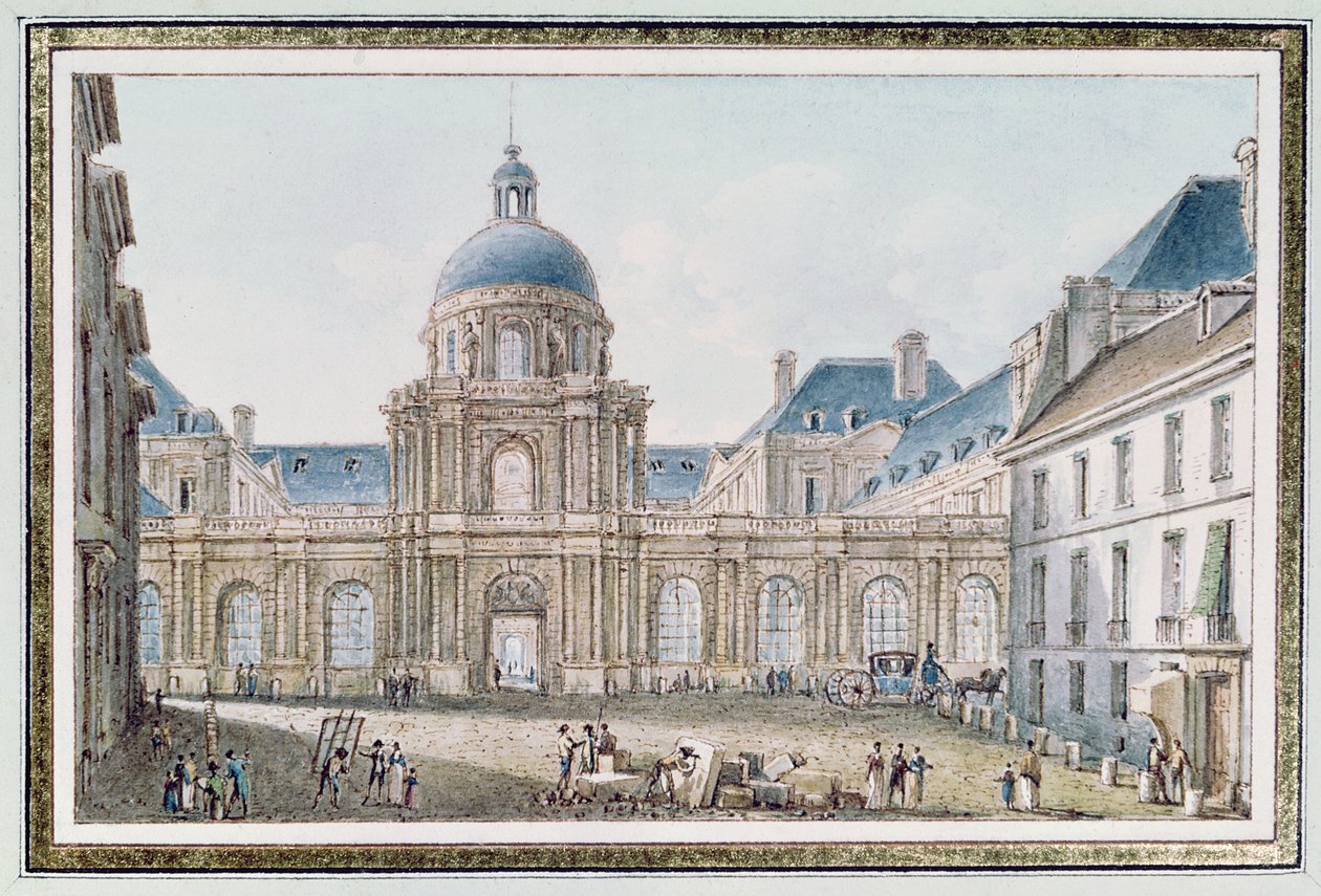 Widok na Pałac Konserwatora Senatu (Le Luxembourg) Paryż autorstwa Victor Jean Nicolle
