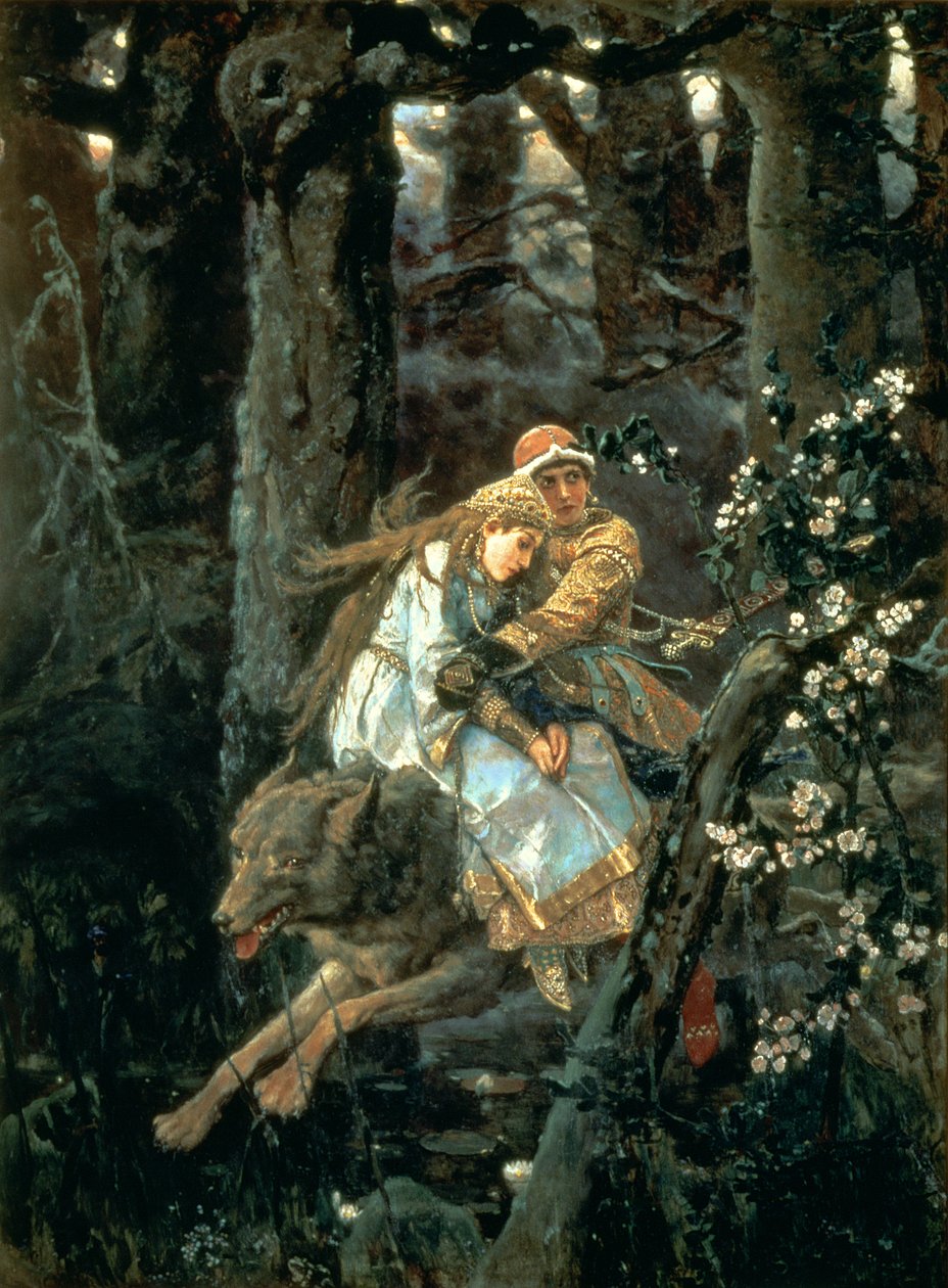 Książę Iwan na Szarym Wilku, 1889 autorstwa Victor Mikhailovich Vasnetsov