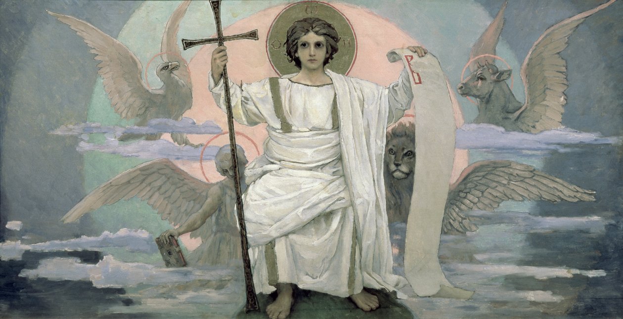 Syn Boży - Słowo Boże, 1885-96 autorstwa Victor Mikhailovich Vasnetsov
