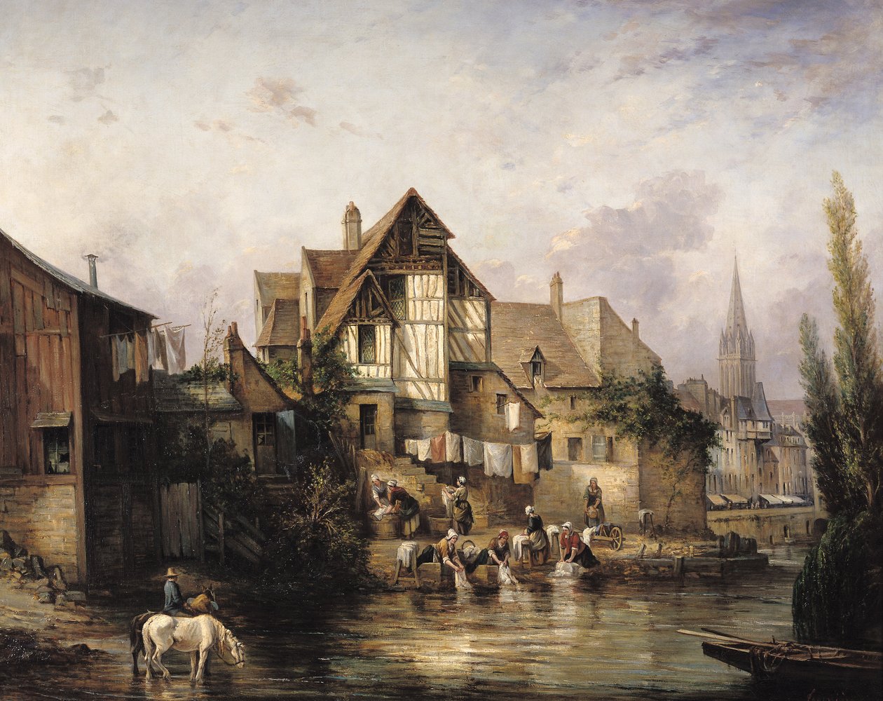Pralnia Petits Murs autorstwa Victor Theophile Tesniere