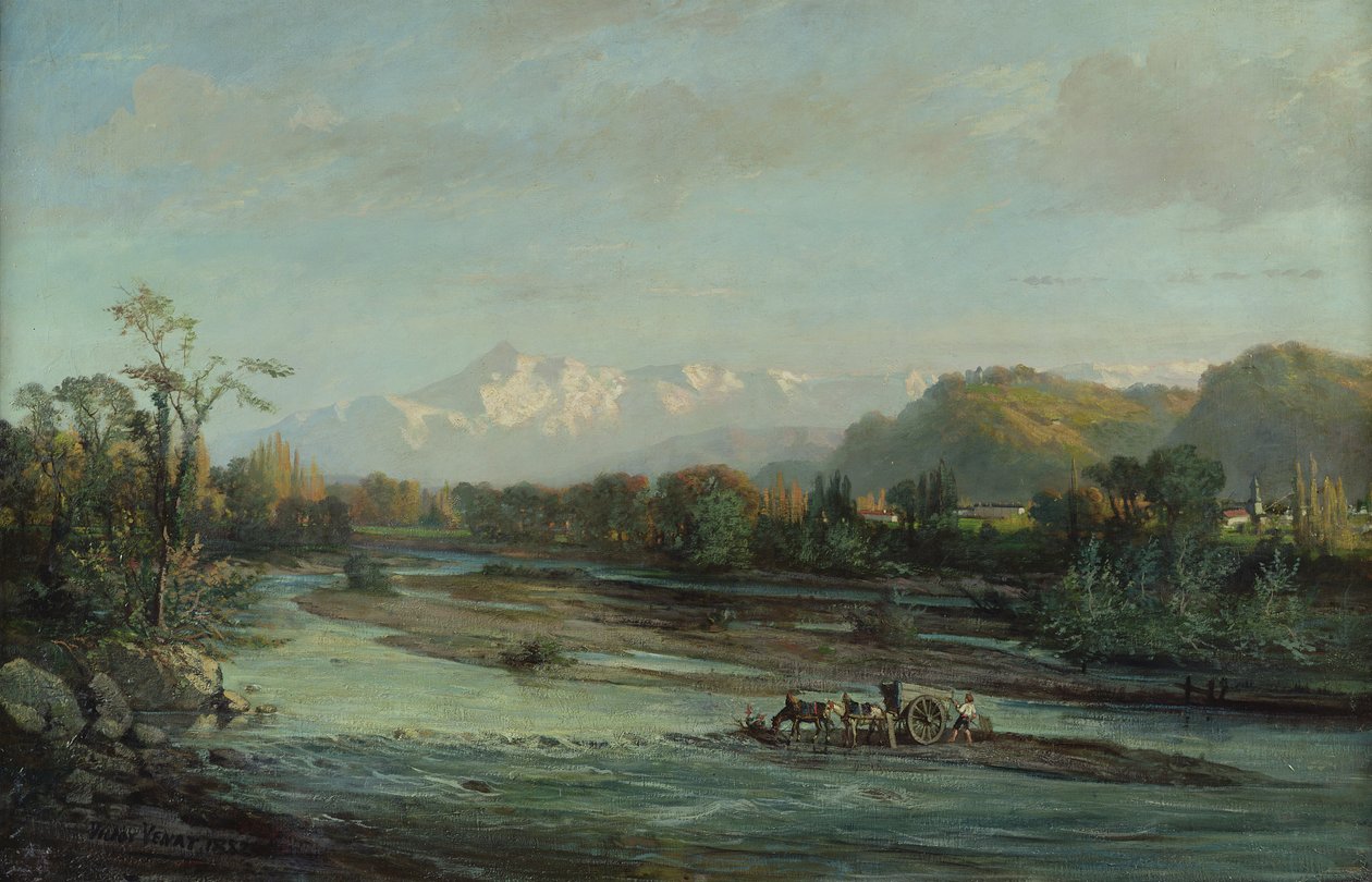 Górski Potok i Pic du Midi, Bigorre, 1882 autorstwa Victor Venat