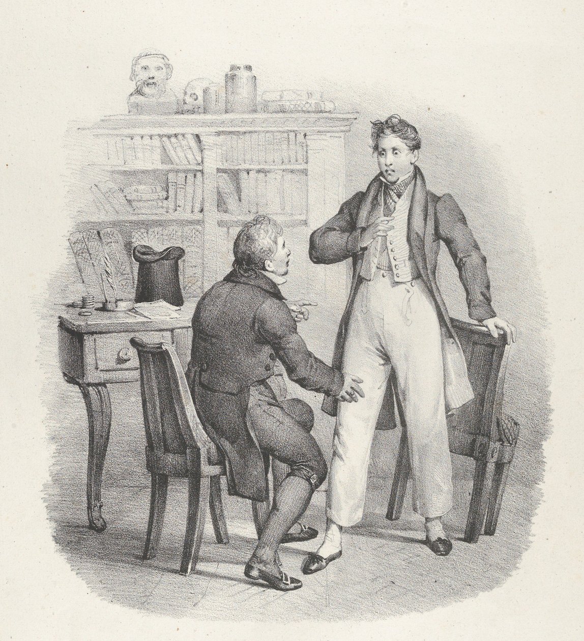Facet. VIII: Jak Doktorze! Co, doktorze, 1824. autorstwa Victor Adam