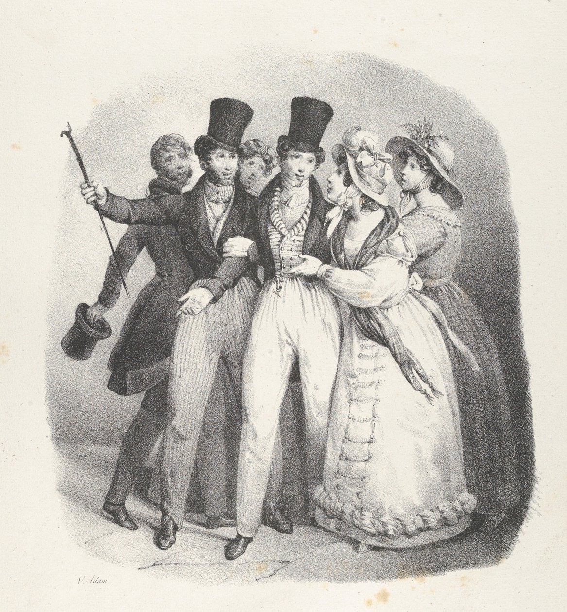 Facet. VII: Kto zażąda mnie Kto zażąda mnie, 1824. autorstwa Victor Adam