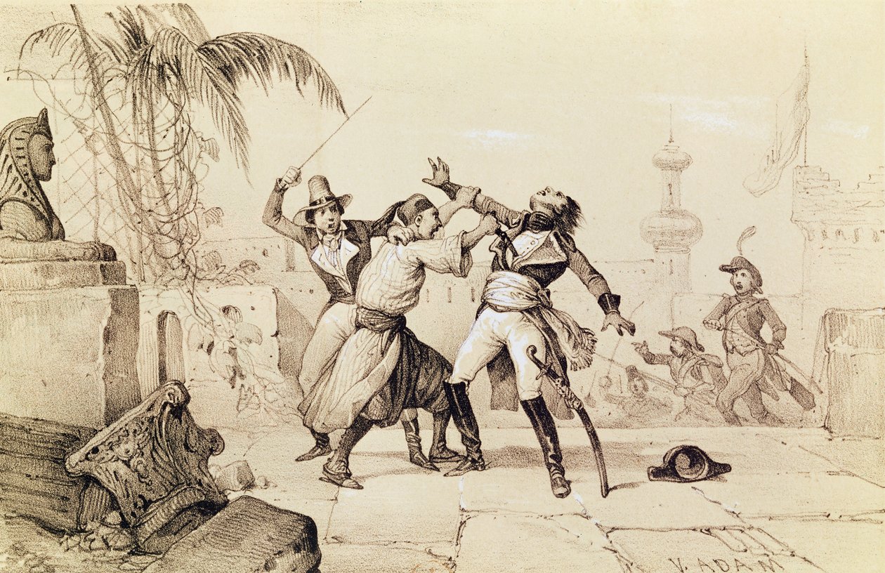 Zabójstwo generała Klebera przez fanatyka, 14 czerwca 1800 autorstwa Victor Adam