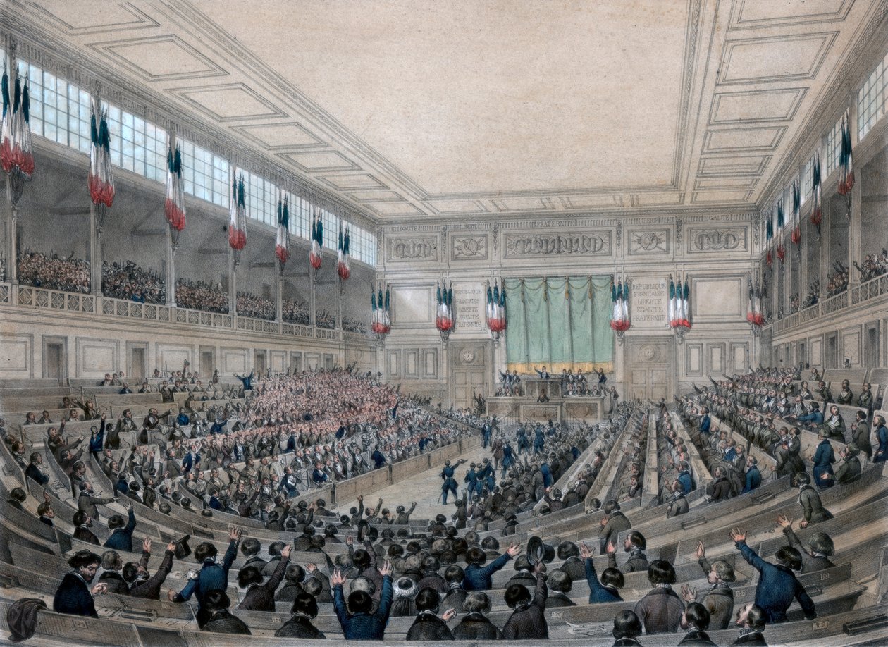 „Zgromadzenie Narodowe trwa na stałe!”, Paryż, 15 maja 1848 r. autorstwa Victor Adam
