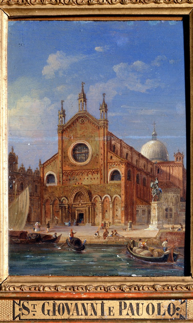 Kościół Santi Giovanni e Paolo San Zanipolo, XIX w. autorstwa Victor Adam