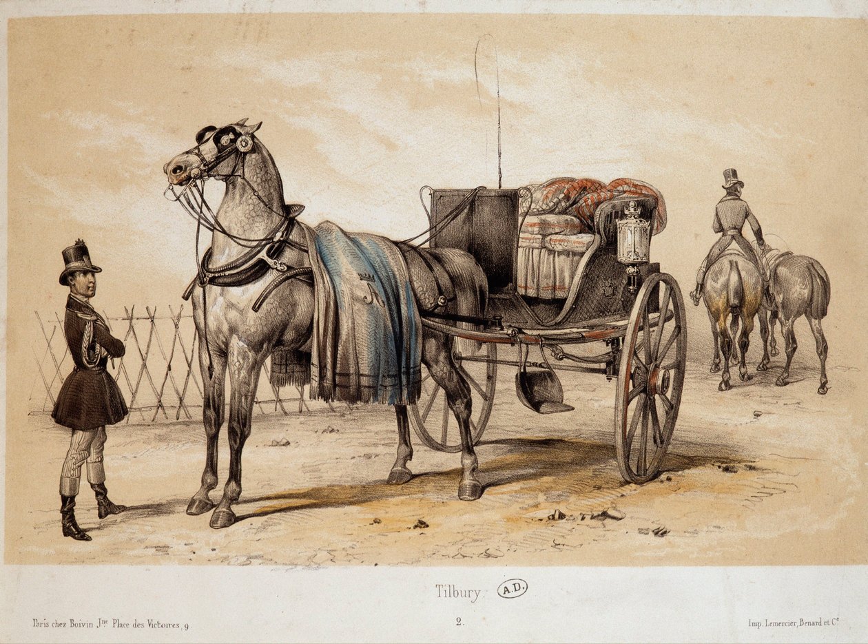 Tilbury - Litografia Adama, ca. 1840 autorstwa Victor Adam