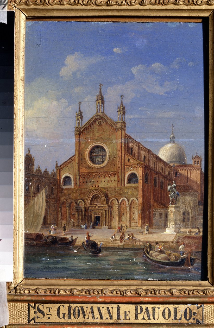 Widoki Wenecji. Kościół Santi Giovanni e Paolo (San Zanipolo) autorstwa Victor Adam