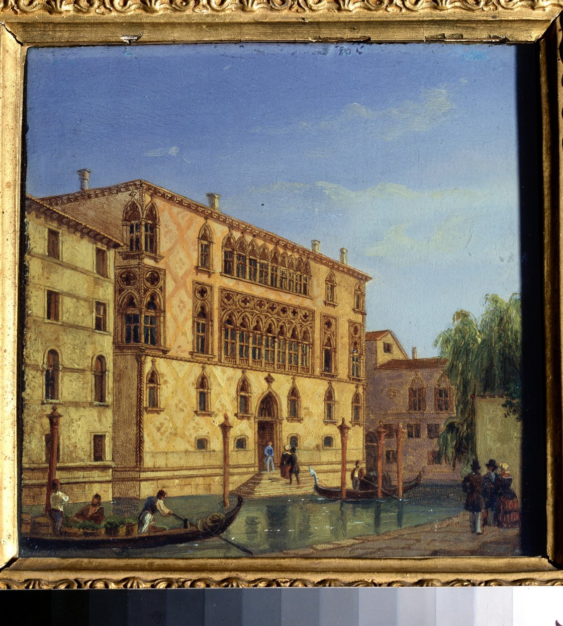 „Vue de Venise: le palais Giovanelli” (Widoki Wenecji. Palazzo Giovanelli) Obraz Jean-Victora (Jean Victor) Vincenta Adama (1801-1867) XIX-wieczne Państwowe Muzeum Sztuki, Tula, Rosja autorstwa Victor Adam