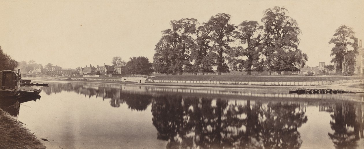 Hampton Court (widok drugi) autorstwa Victor Albert Prout