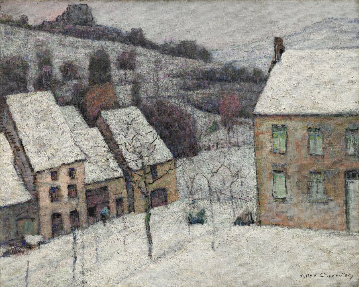 Murol w śniegu autorstwa Victor Charreton