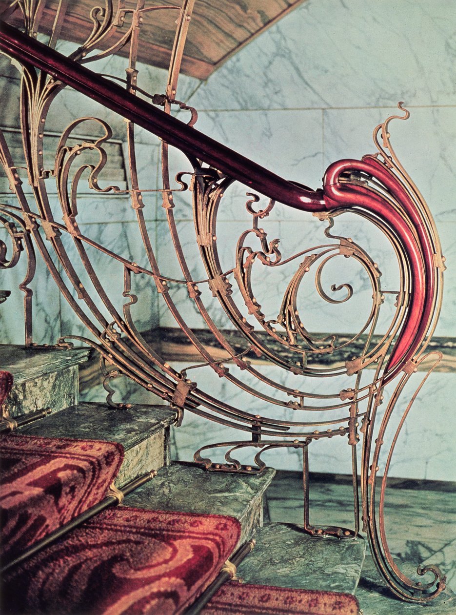 Bannister autorstwa Victor Horta