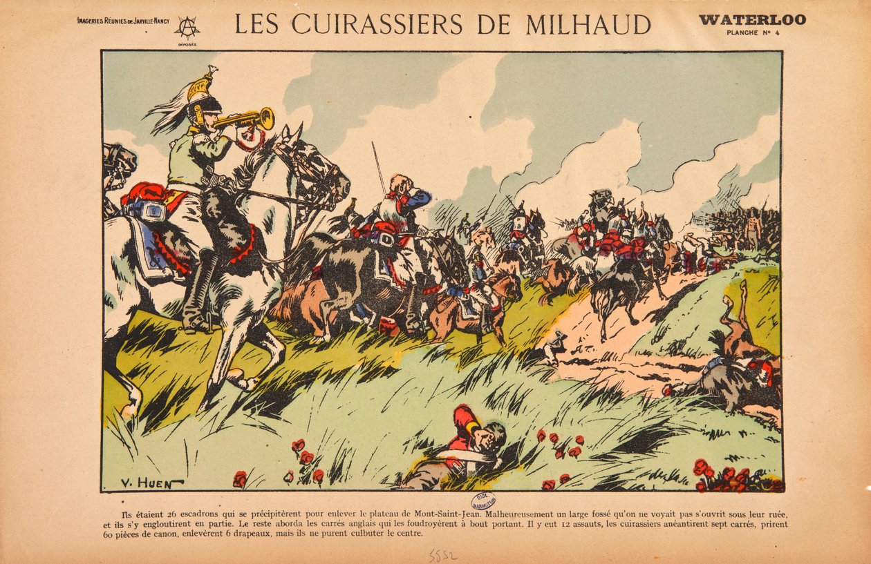 Kirasjerzy Milhauda, Waterloo, ok. 1920 autorstwa Victor Huen