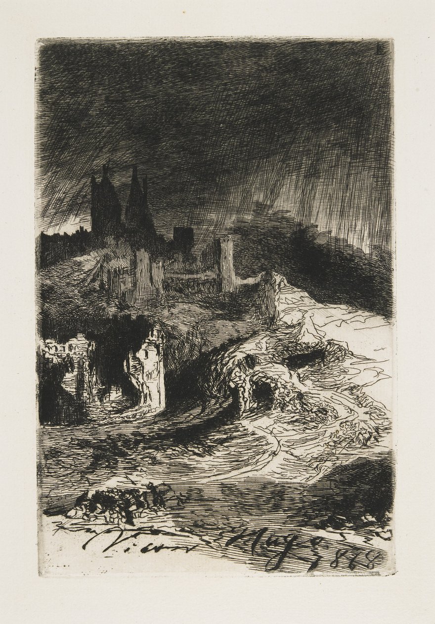 Krajobraz, 1868 autorstwa Victor Hugo