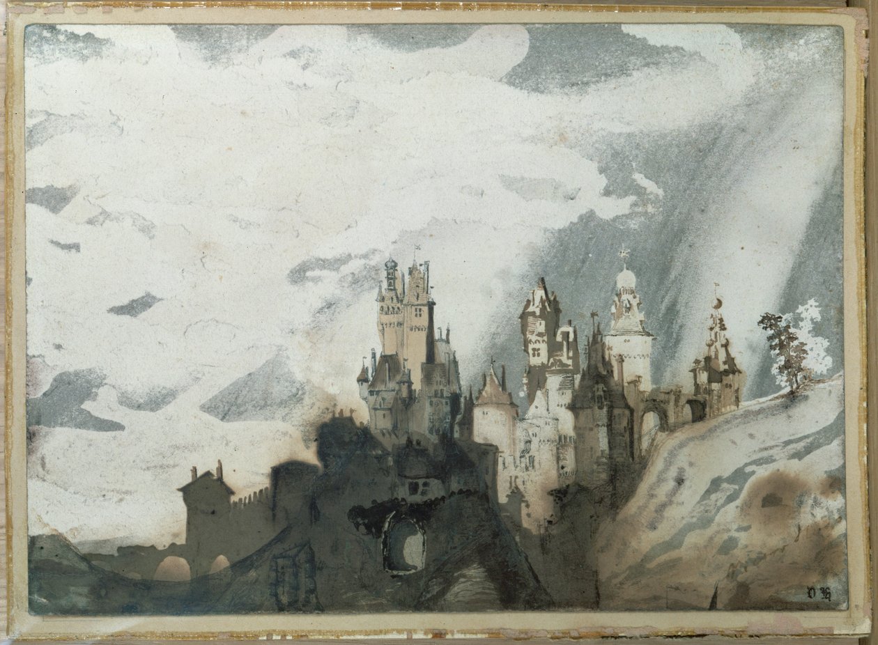 Le gay chateau (pióro i pranie) autorstwa Victor Hugo