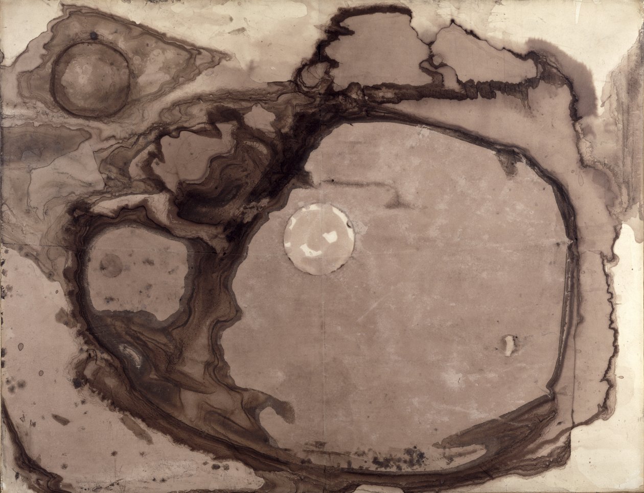 Planety, 1857 (tusz i pranie na papierze) autorstwa Victor Hugo