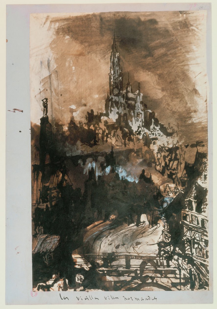 Stare miasto w Normandii autorstwa Victor Hugo